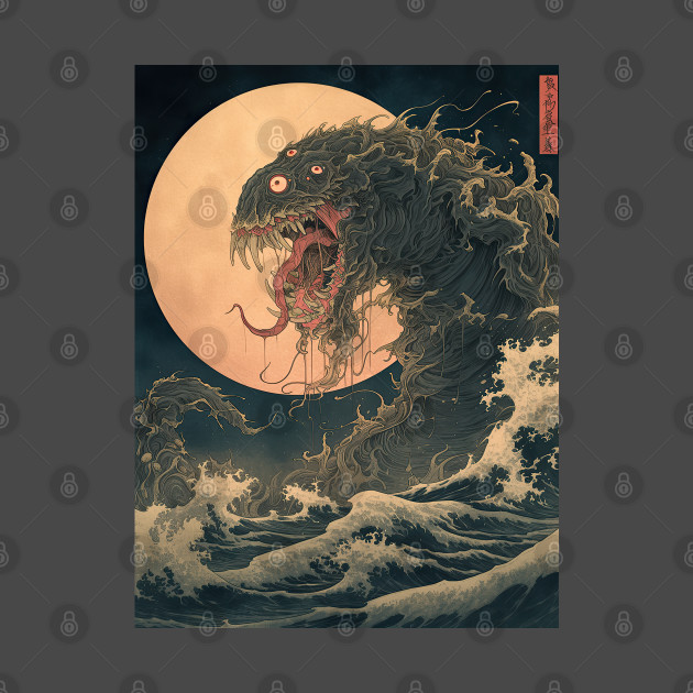 Vintage japanese sea monster 5 by obstinator