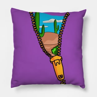 Zip Check - Desert Oasis Pillow