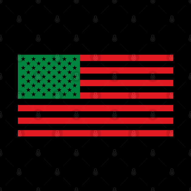 Pan African American Flag by UrbanLifeApparel