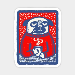 Cozy Pug | The Coffee Connoisseur Magnet