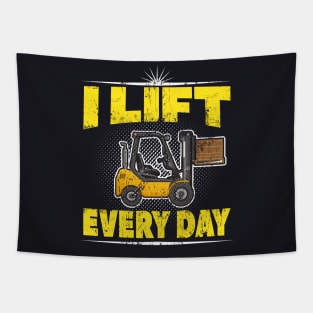 Forklift Ttruck funny Saying Tapestry