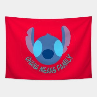 Stitch - Ohana Means Family Tapestry