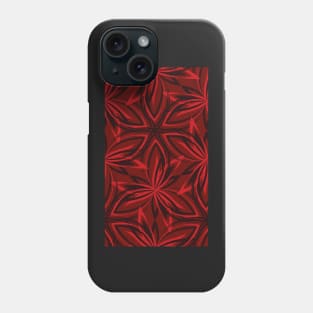 abstract petals - dark red Phone Case