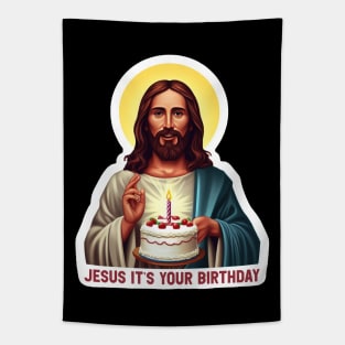 Jesus It's Your Birthday Tapestry