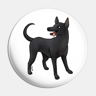 Dog - Xoloitzcuintli - Bald Black Pin