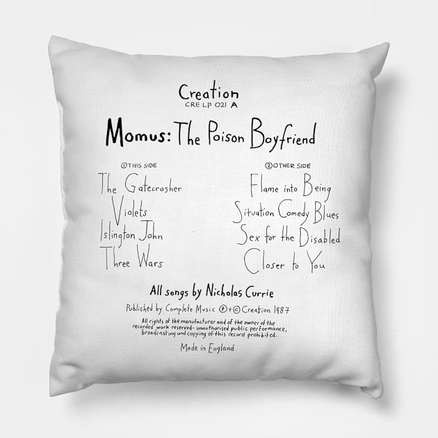 Momus - The Poison Boyfriend Pillow by DankFutura