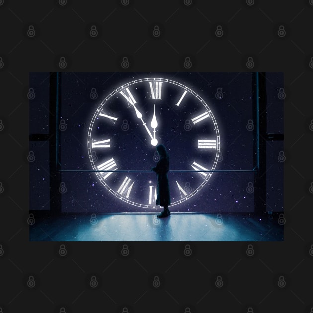 The Glowing Clock by tjimageart