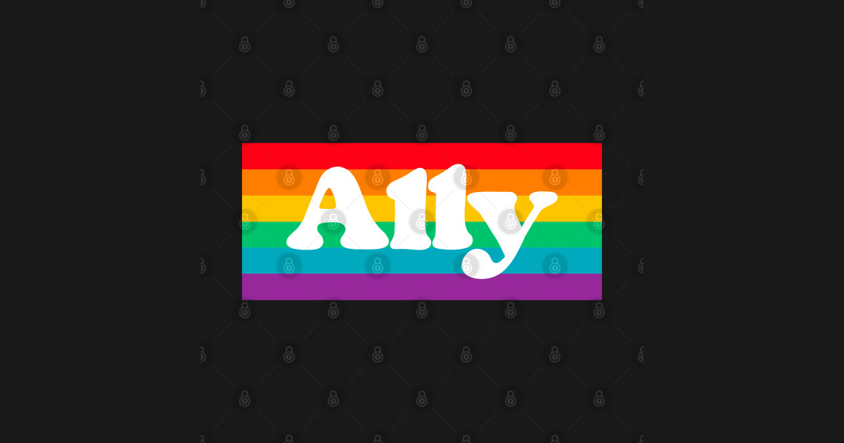 Gay Ally LGBTQ Pride Month - Gay Ally - T-Shirt | TeePublic