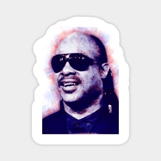 Stevie Wonder Pen Sketch Magnet