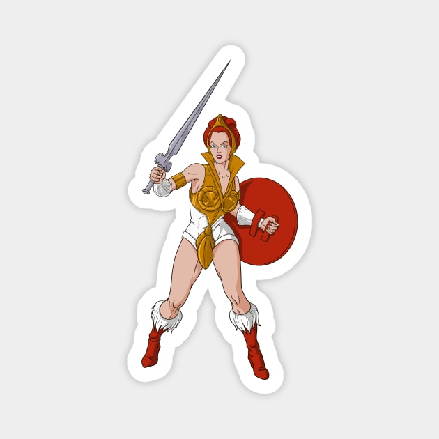 Retro Teela Pose Magnet by tabslabred