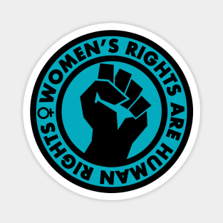 Women's Rights are Human Rights (teal) Magnet