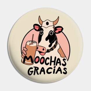 Funny Cow Moochas Gracias Pin