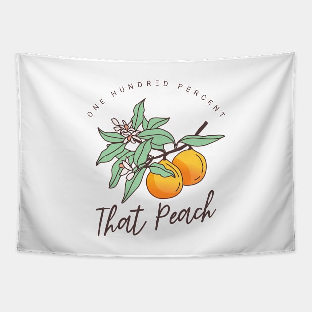 100% That Peach Tapestry by Pocketful of Prosey