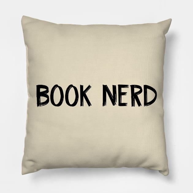 Book Nerd Pillow by TIHONA