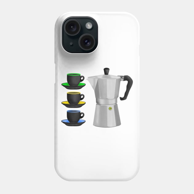 Espresso Coffee Maker Phone Case by mailboxdisco