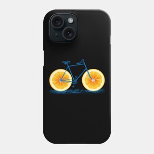 Vintage Orange Old Bike with Retro Cycle Frame Phone Case