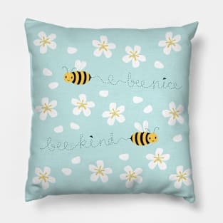 Bee Nice, Bee Kind Pillow