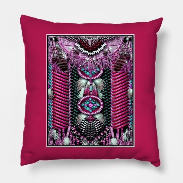 Indigenous Nation First Nation Colorful Print Pillow by posterbobs