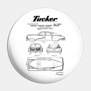 Tucker Automobile Patent Black Pin