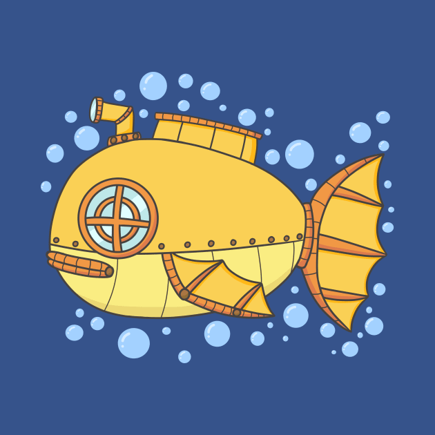 Fish Submarine by KammyBale