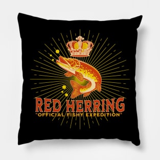 Red Herring Dark Color Shirt Design Pillow