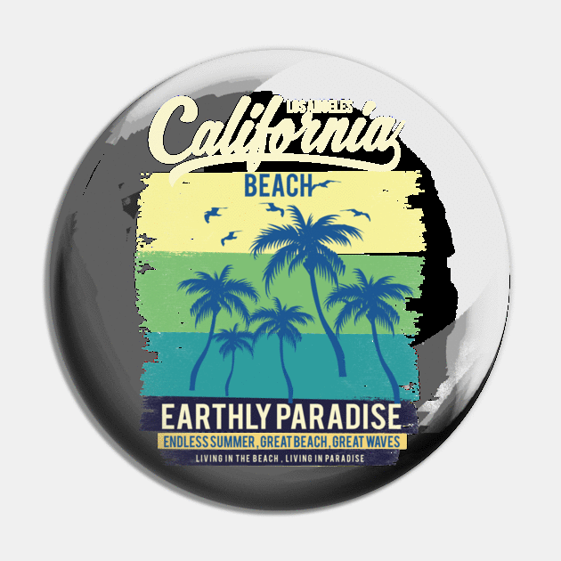 California Beach Earthly Paradise Seal Beach Pin by khalmer