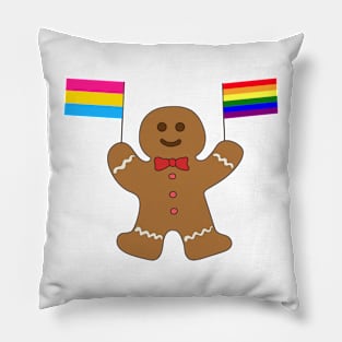 Christmas gay pride celebration Pillow