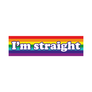 White lie party t shirt ideas I'm Straight T-Shirt