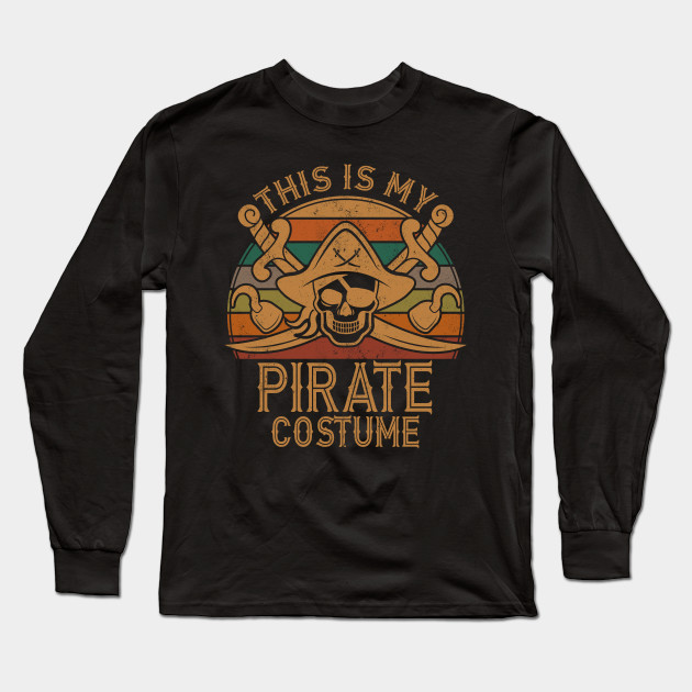 Jolly Roger Pirate Costume Adult Mens T-Shirt