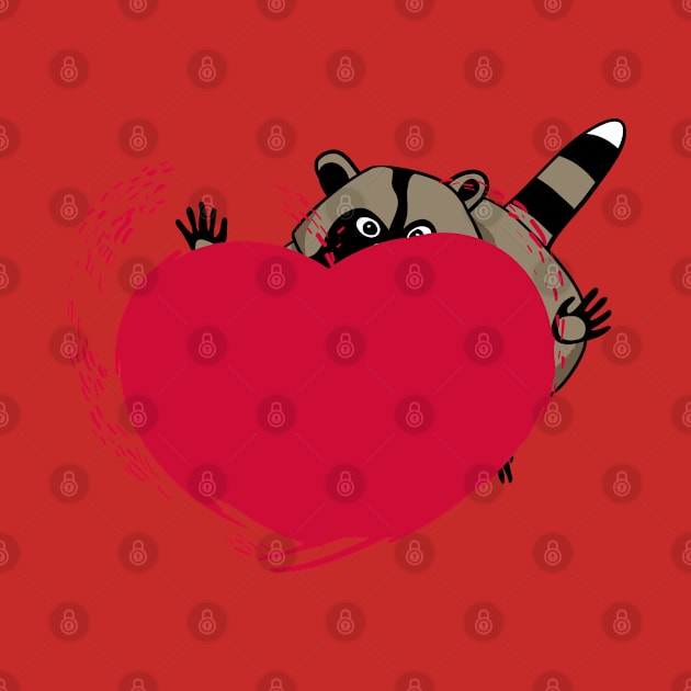 Original design Raccoon heartbreaker by kdegtiareva