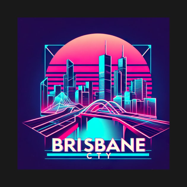 Vaporwave 80s Brisbane by SNAustralia