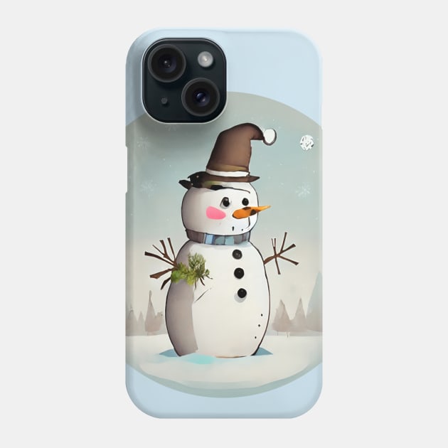 Xmas Frosty Phone Case by Javisolarte