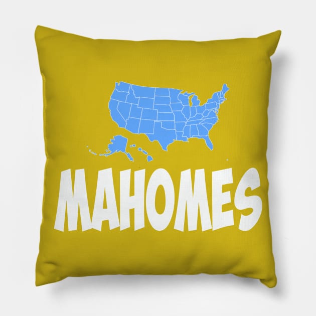 Chiefs Kansas City Mahomes Pillow by Edy