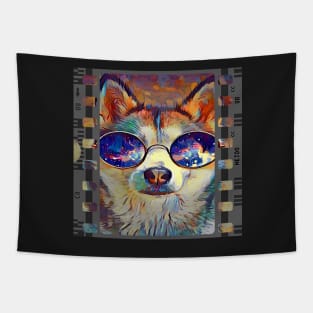 Cool Siberian Husky Pop Art Camera Roll Movie Star Huskies Funny Dog Gifts Tapestry