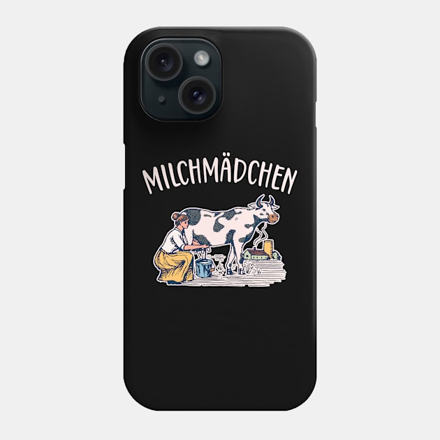 Milchmädchen Milchkanne Landwirtin Phone Case by Foxxy Merch