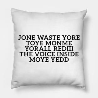 JONE WASTE YORE Funny I Miss You Jone Waste Yore Toye Monme Pillow