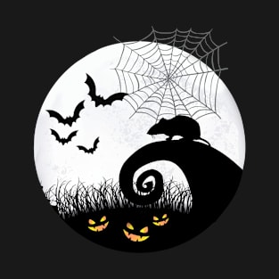 Mouse and moon halloween T-Shirt