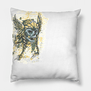 Warrior Skull Pillow