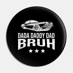 Dada Daddy Dad Bruh Retro Vintage Funny 2023 Fathers Day Pin