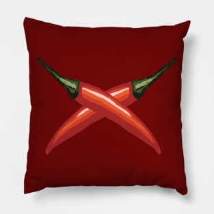 Red Chili Peppers Pillow