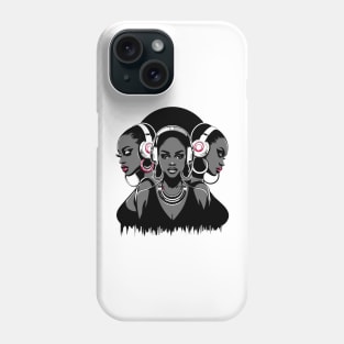 Afrocentric Woman Music Phone Case