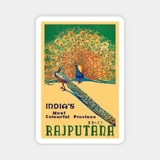 Rajputana India Vintage Travel Poster Magnet