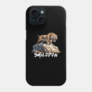 Smilodon Saber-Toothed Cat SaberTooth Tiger Design Phone Case