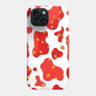 Strawberry Cow Pattern Phone Case