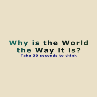 Why is the World the Way it is? T-Shirt