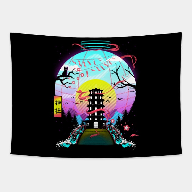 The Shrine Lantern Tapestry by constantine2454