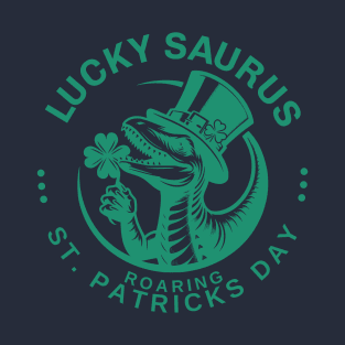 Lucky saurus. Roaring. T-Shirt