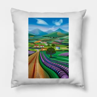 Morning in Avocado Valley Pillow