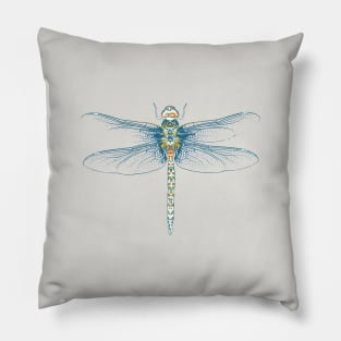 Dragonfly Graphic Pastel Colors Pillow