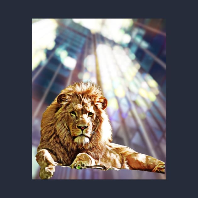 Lion on SKYscraper by PersianFMts